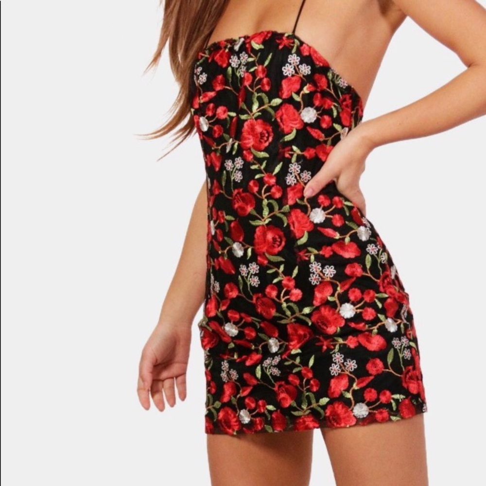 Flower Mini Dress